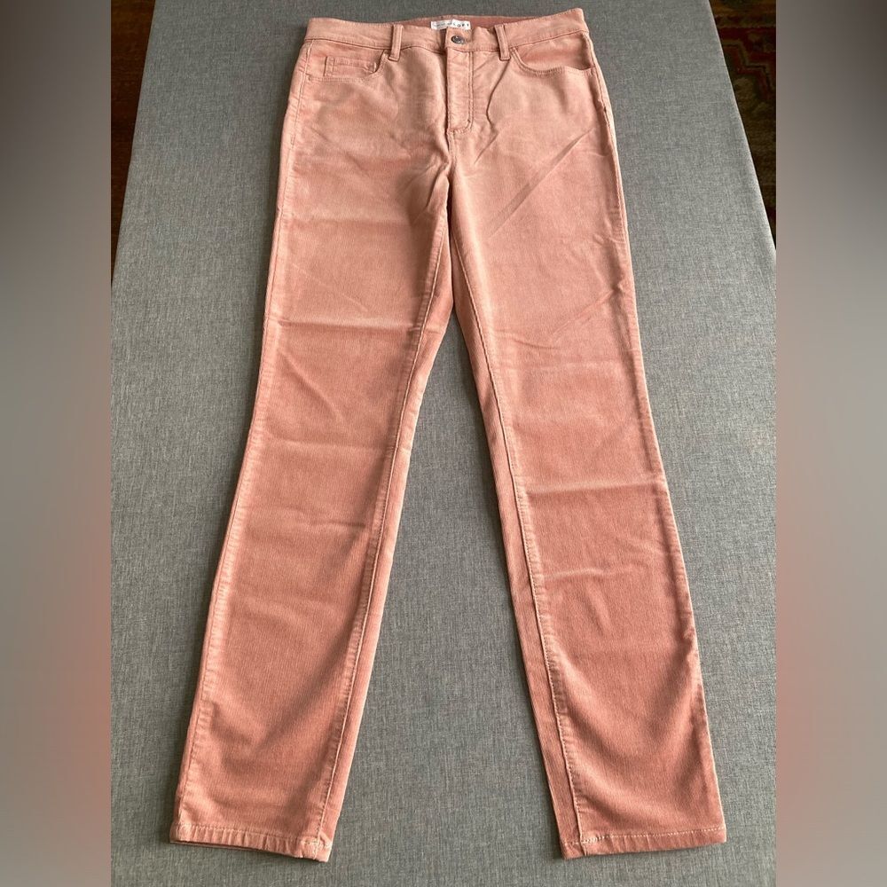 LOFT Corduroy Pants Women 27 4 Modern Skinny Stretch Cords Rose Pink‎ NEW